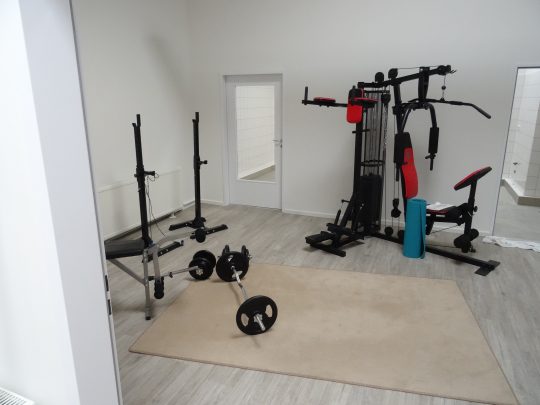 Unser Fitnessraum im Hone'n Hostel Elmshorn